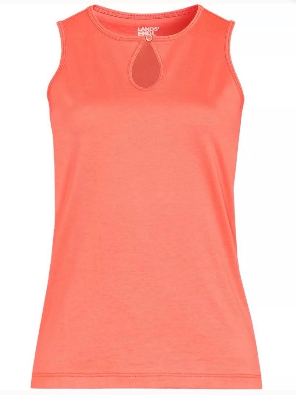 Lands' End Women’s Supima Keyhole Tank